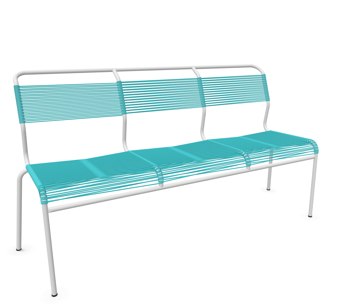 Schaffner Spaghetti-3er-Bank Säntis Blau | Schubiger Möbel