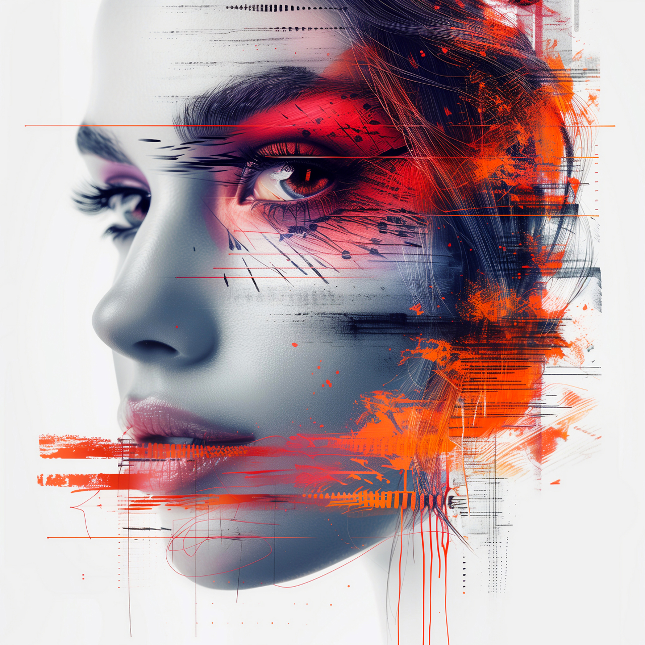 Canvas-A Look Behind Orange-image LAND