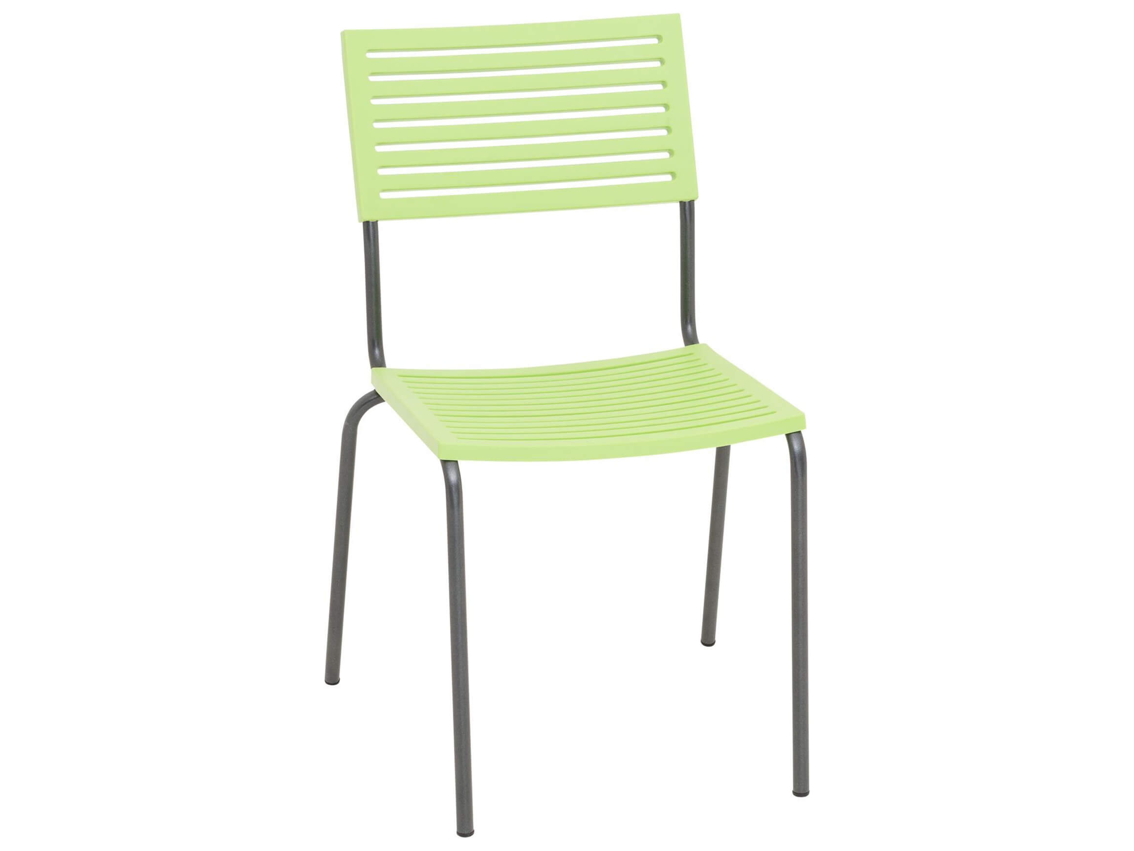 Gartenstuhl Lamello von Schaffner / Farbe: Hellgrün / Grösse: 54 x 60 cm