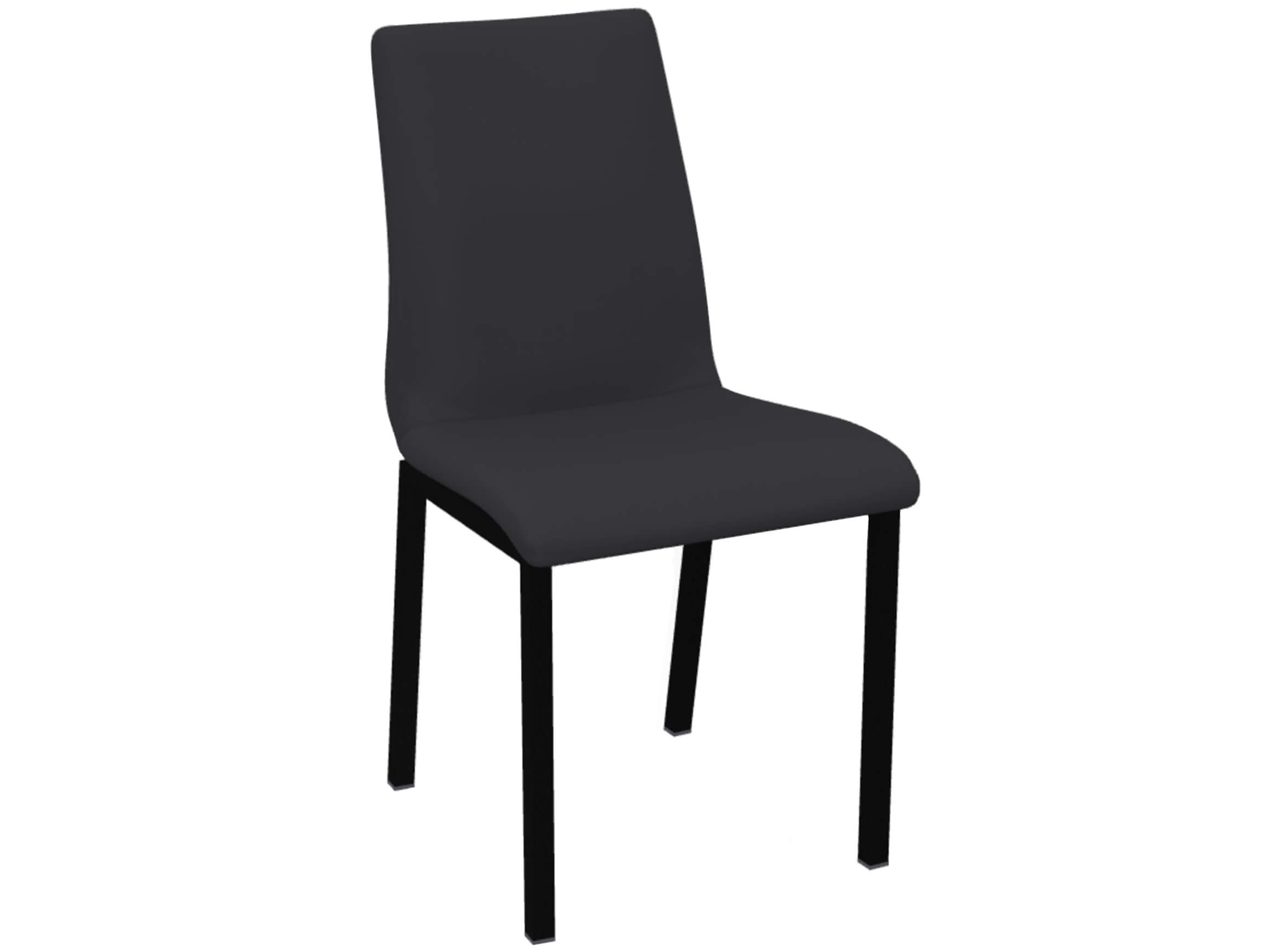 Stuhl Leni Willisau / Farbe: Anthrazit / Bezugsmaterial: Leder