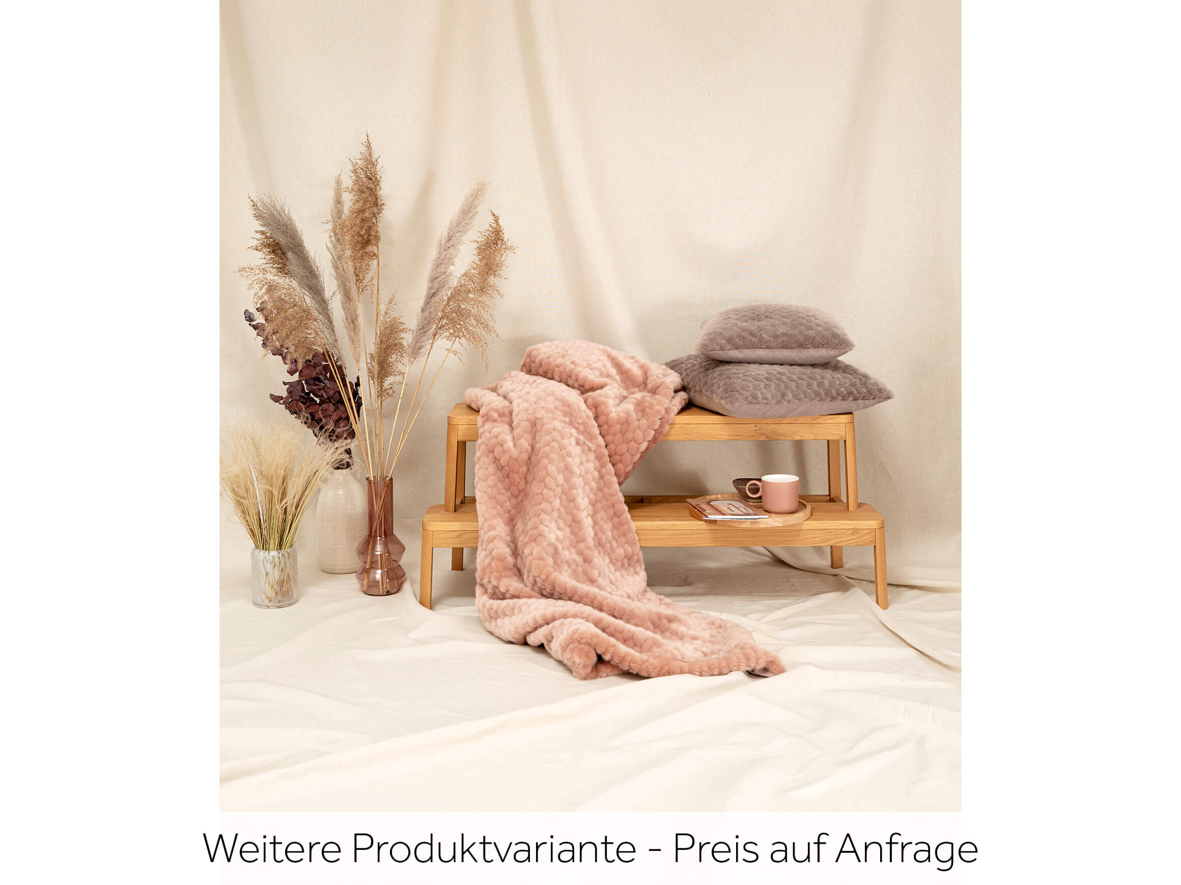 Plaid Mink Nude B: 150 cm Magma