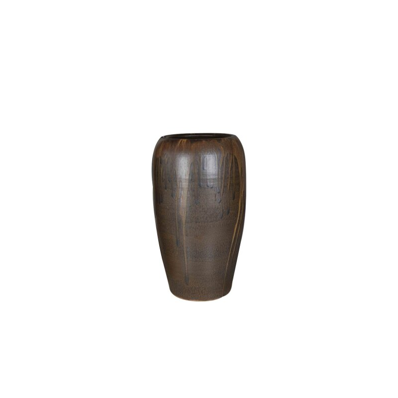 Decofinder Vase Ivana, Keramik, Sepia  | Schubiger Möbel