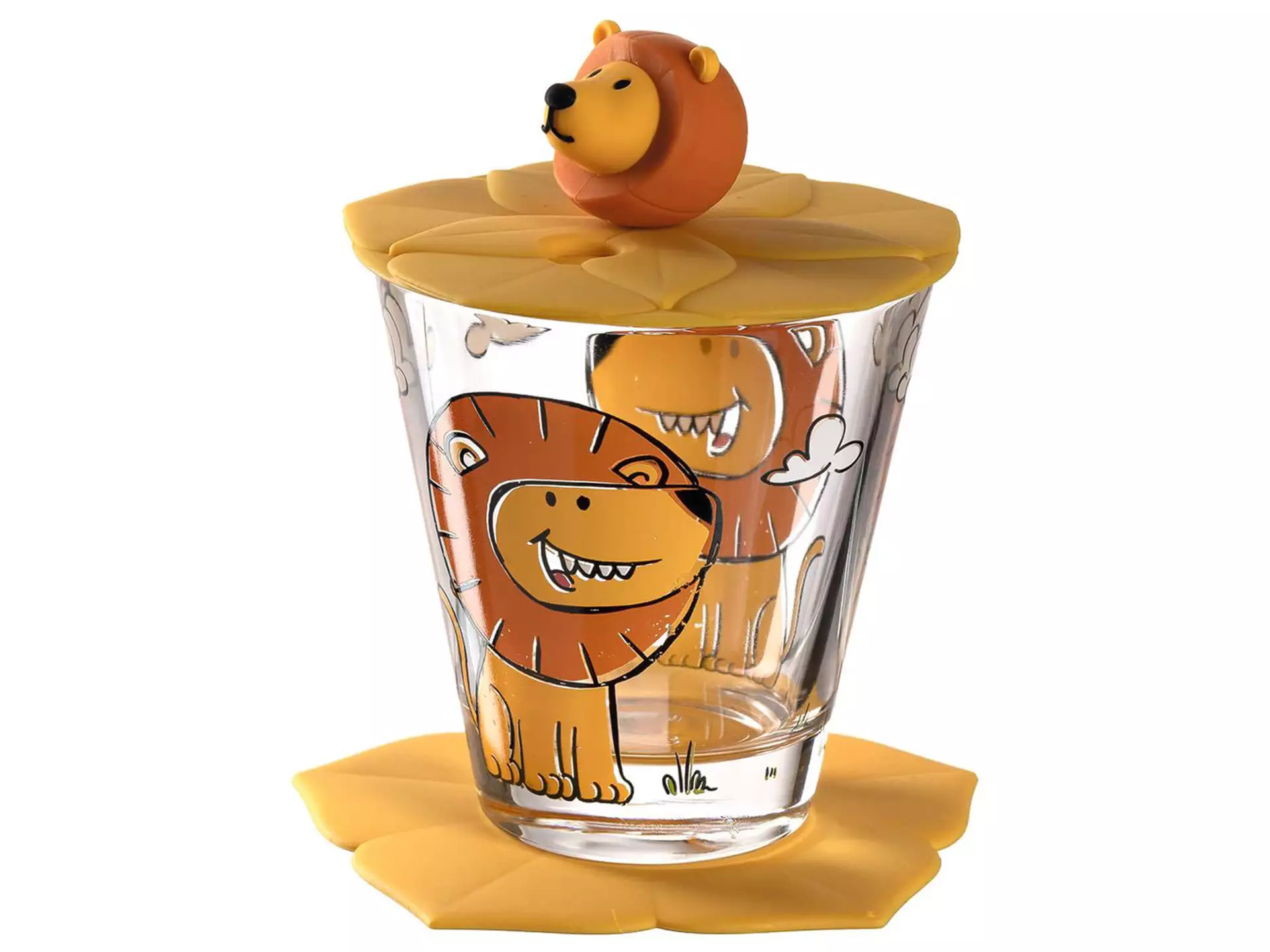Leonardo Trinkglas Für Kinder Bambini Löwe, 215 Ml, 3-teilig