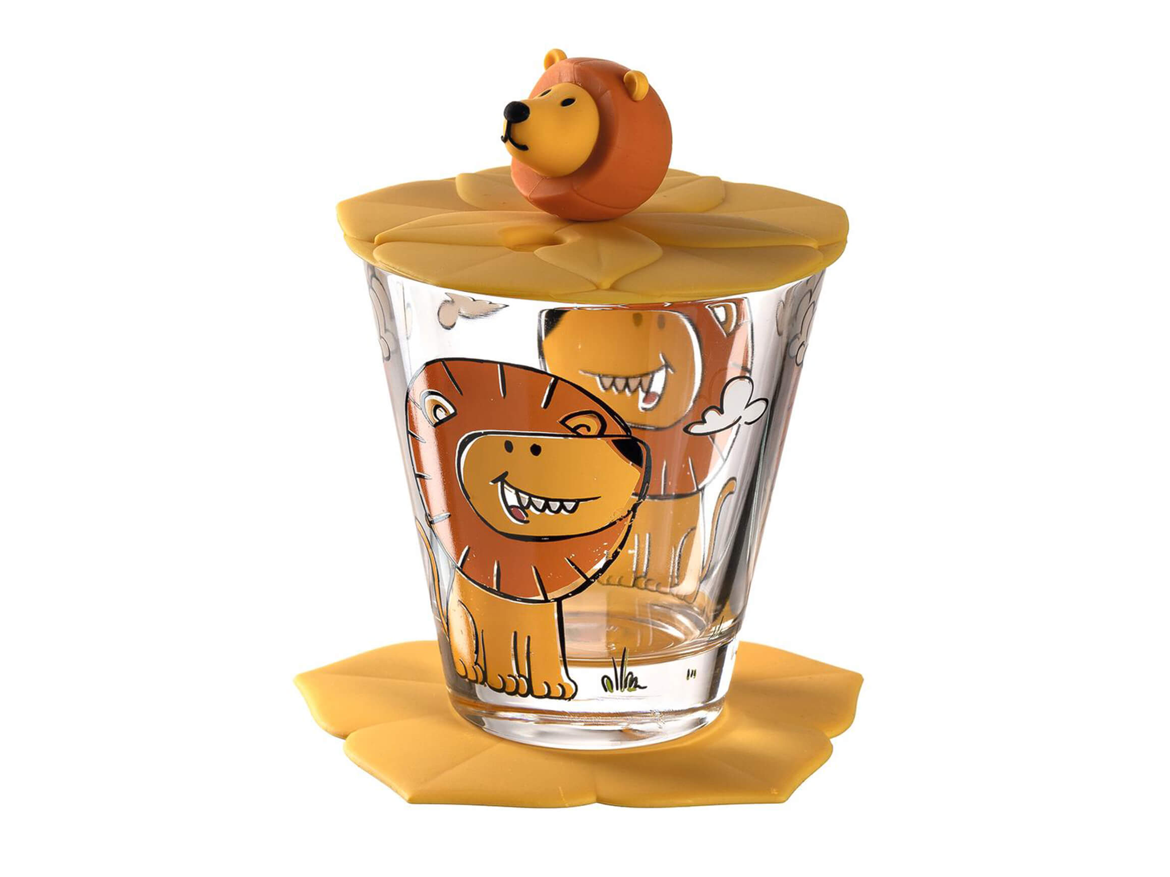 Leonardo Trinkglas Für Kinder Bambini Löwe, 215 Ml, 3-teilig