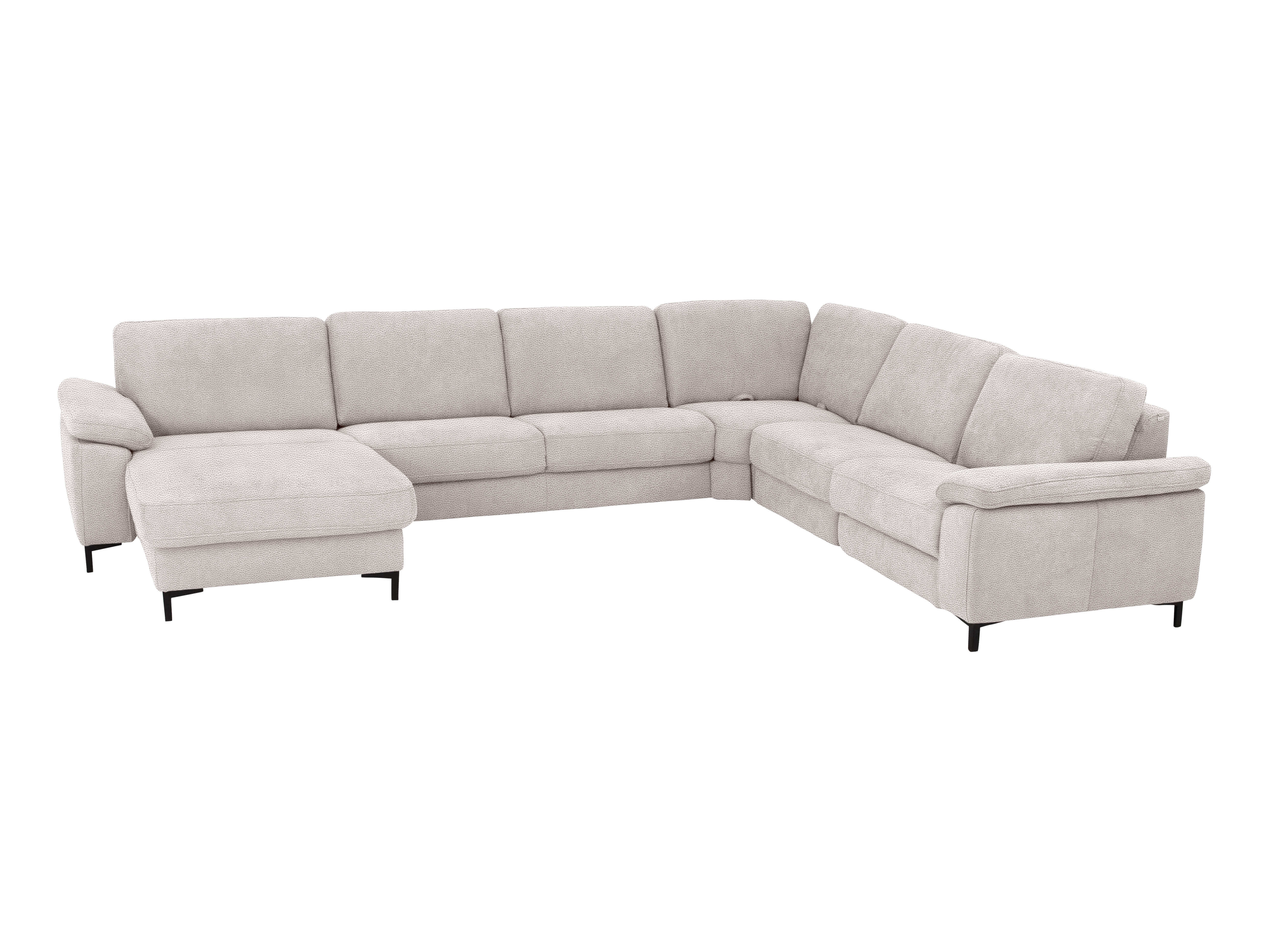 Ecksofa Shetland Basic Wohnlandschaft Polipol / Farbe: Silver / Material: Microfaser Basic