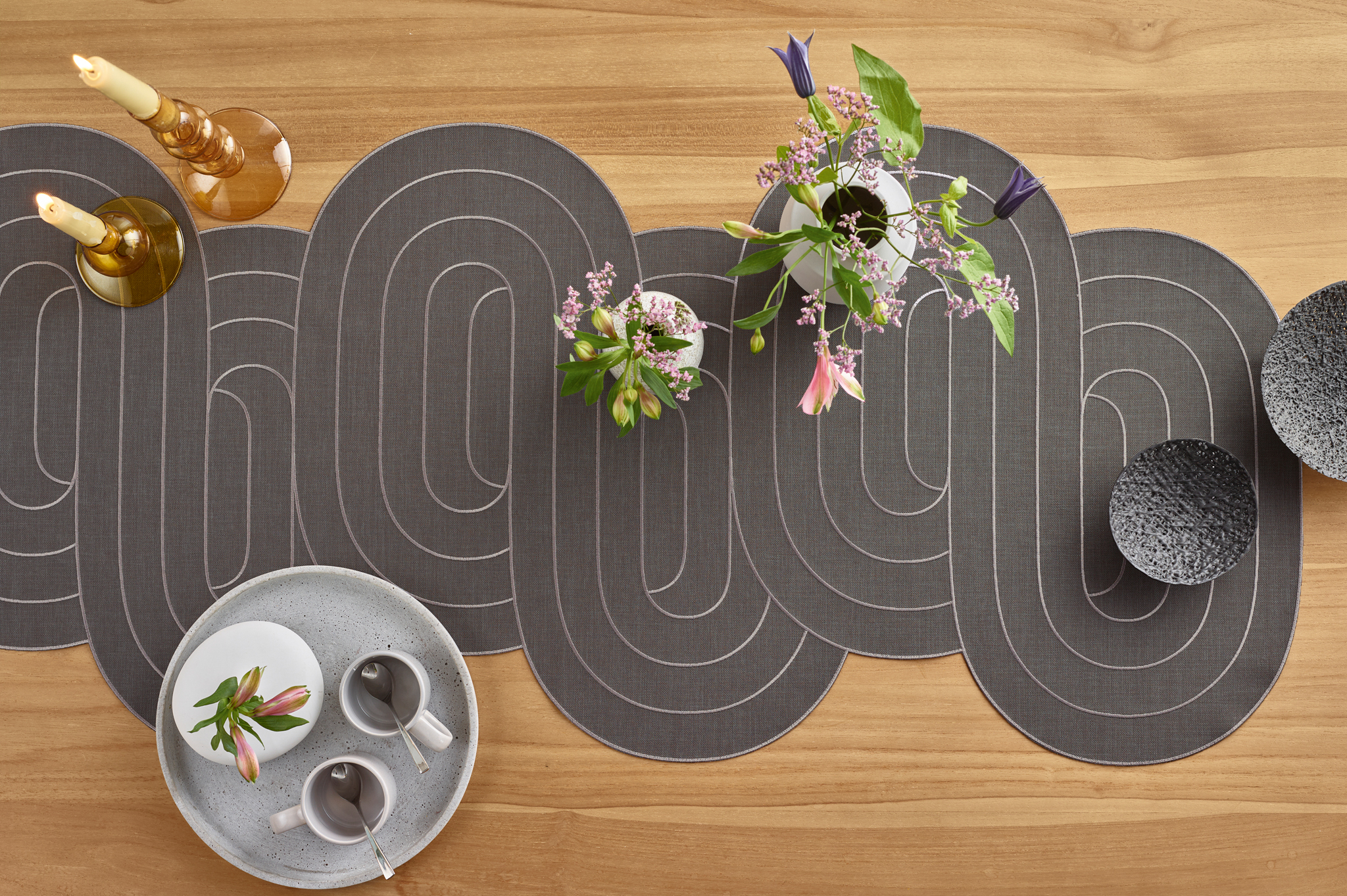 Tischläufer Elegance Grafit B: 50 cm Sander AG