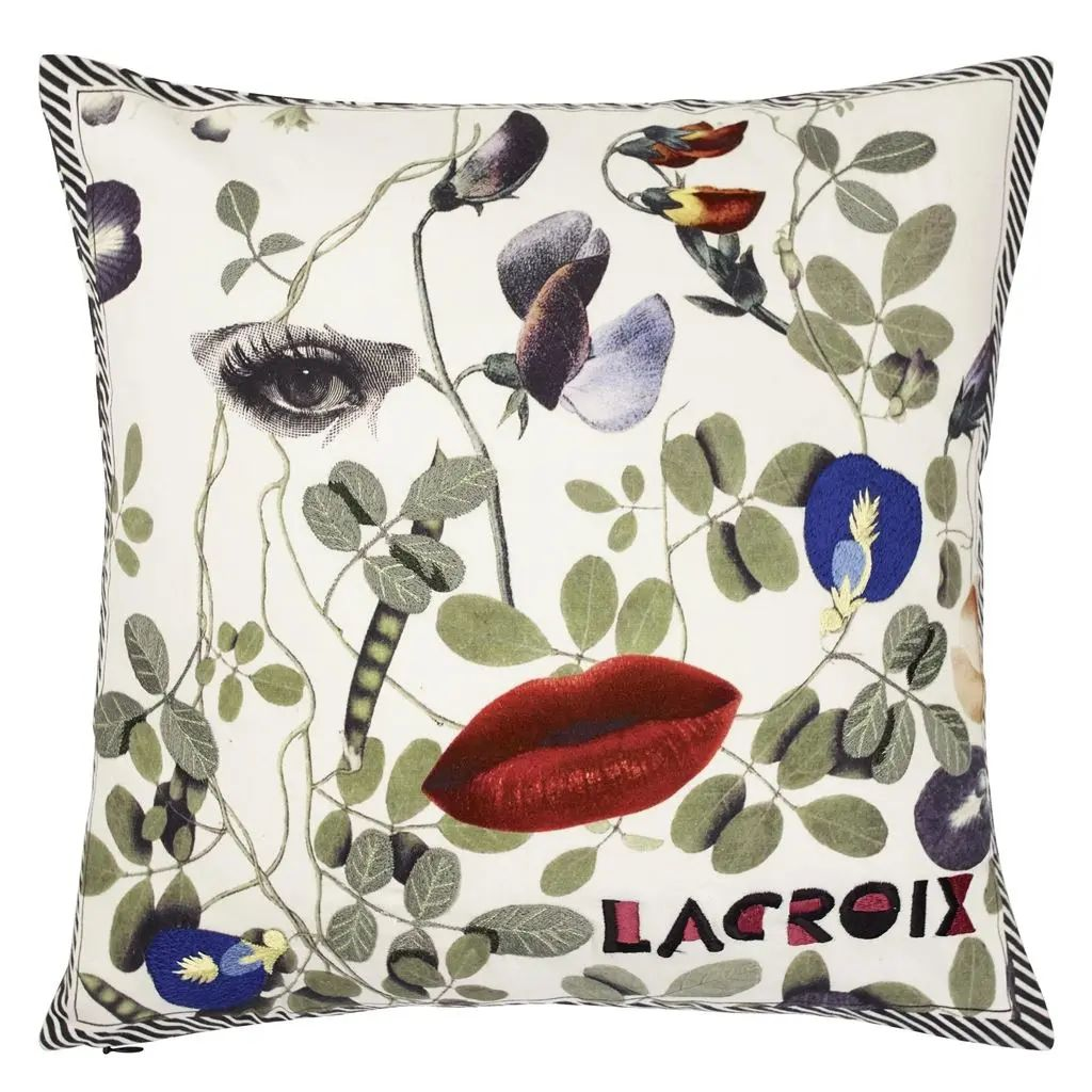 Kissen Dame Nature - Printemps Designers Guild / Farbe: Mehrfarbig von Christian Lacroix