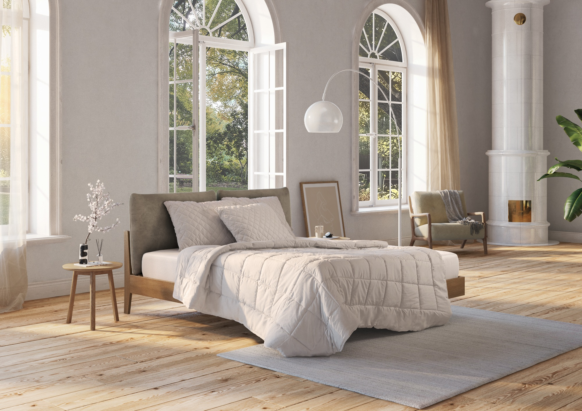 Ganzjahresduvet Meisterklasse Duo Billerbeck / Farbe: Weiss / Material: