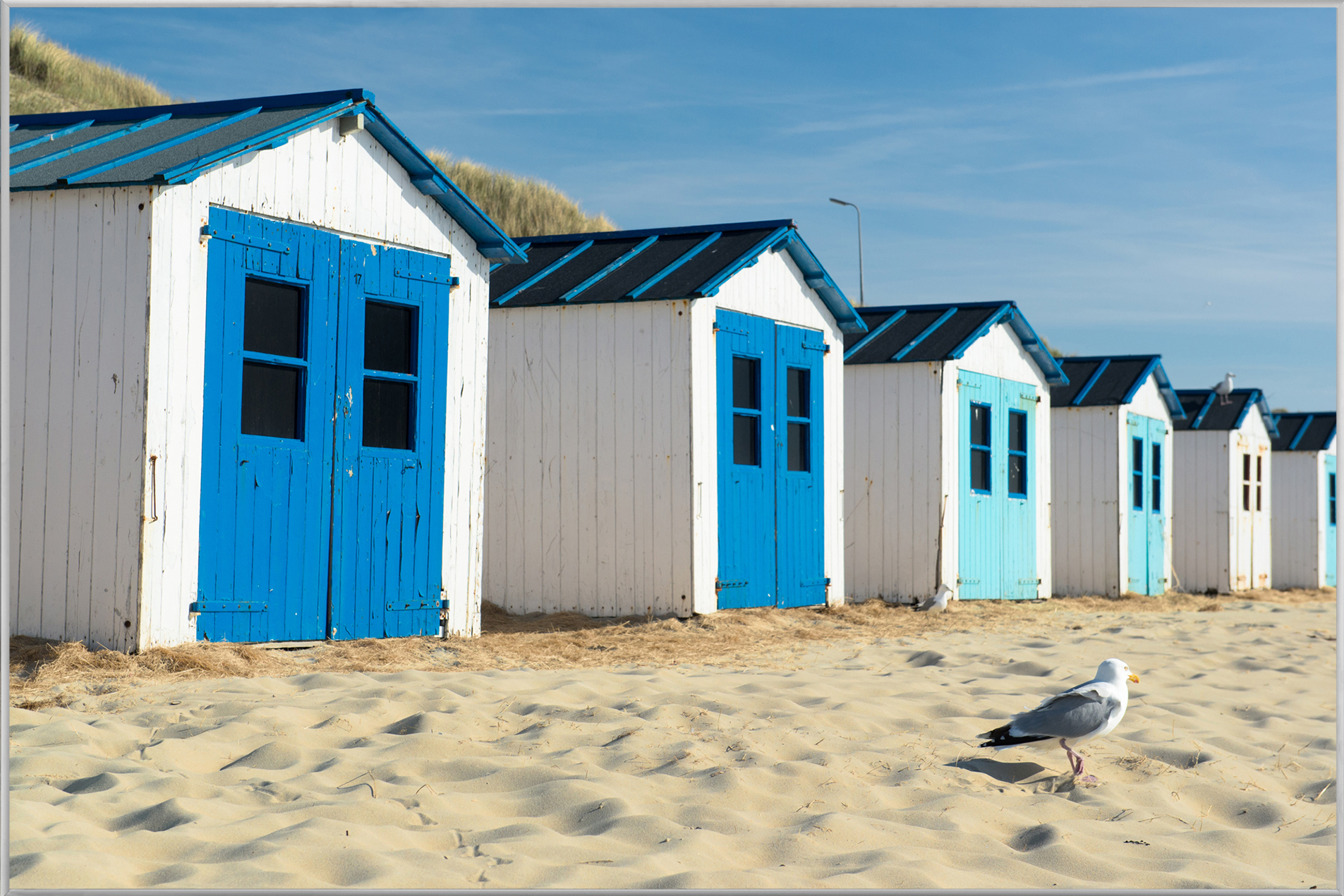 image LAND Bild mit Rahmen Strandhäuser 3  | Schubiger Möbel
