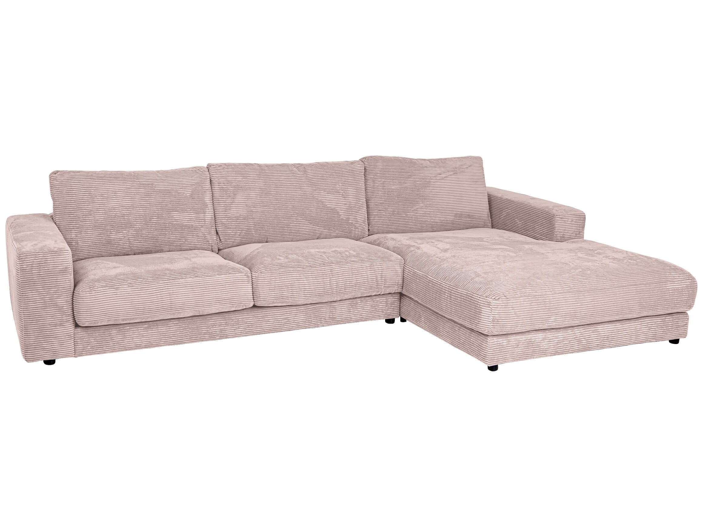 Ecksofa Samson Basic Candy / Farbe: Cord Rosa / Material: Stoff Basic
