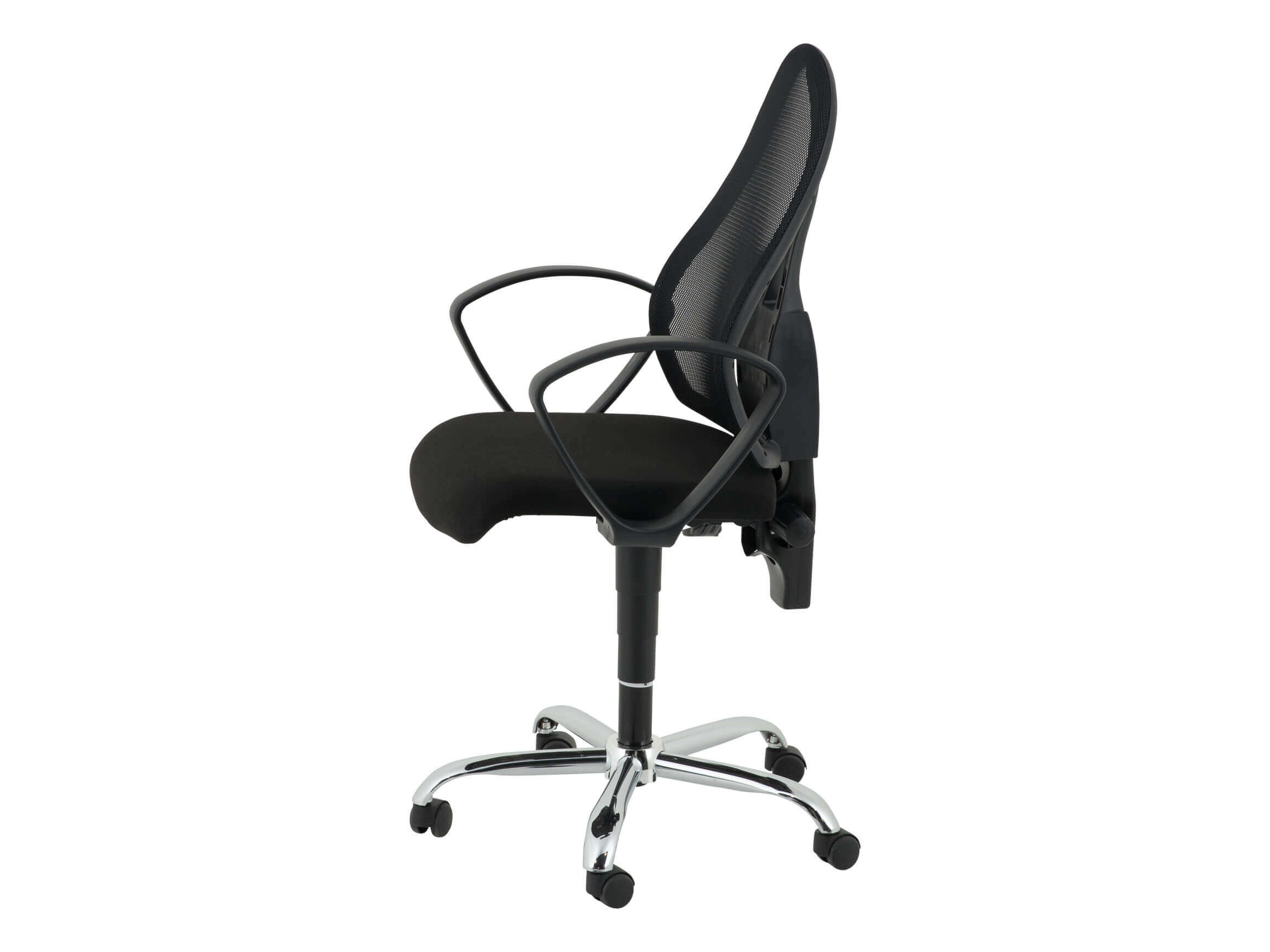 Bürostuhl Otto, Schwarz, Höhenverstellbar, b 50 cm t 60