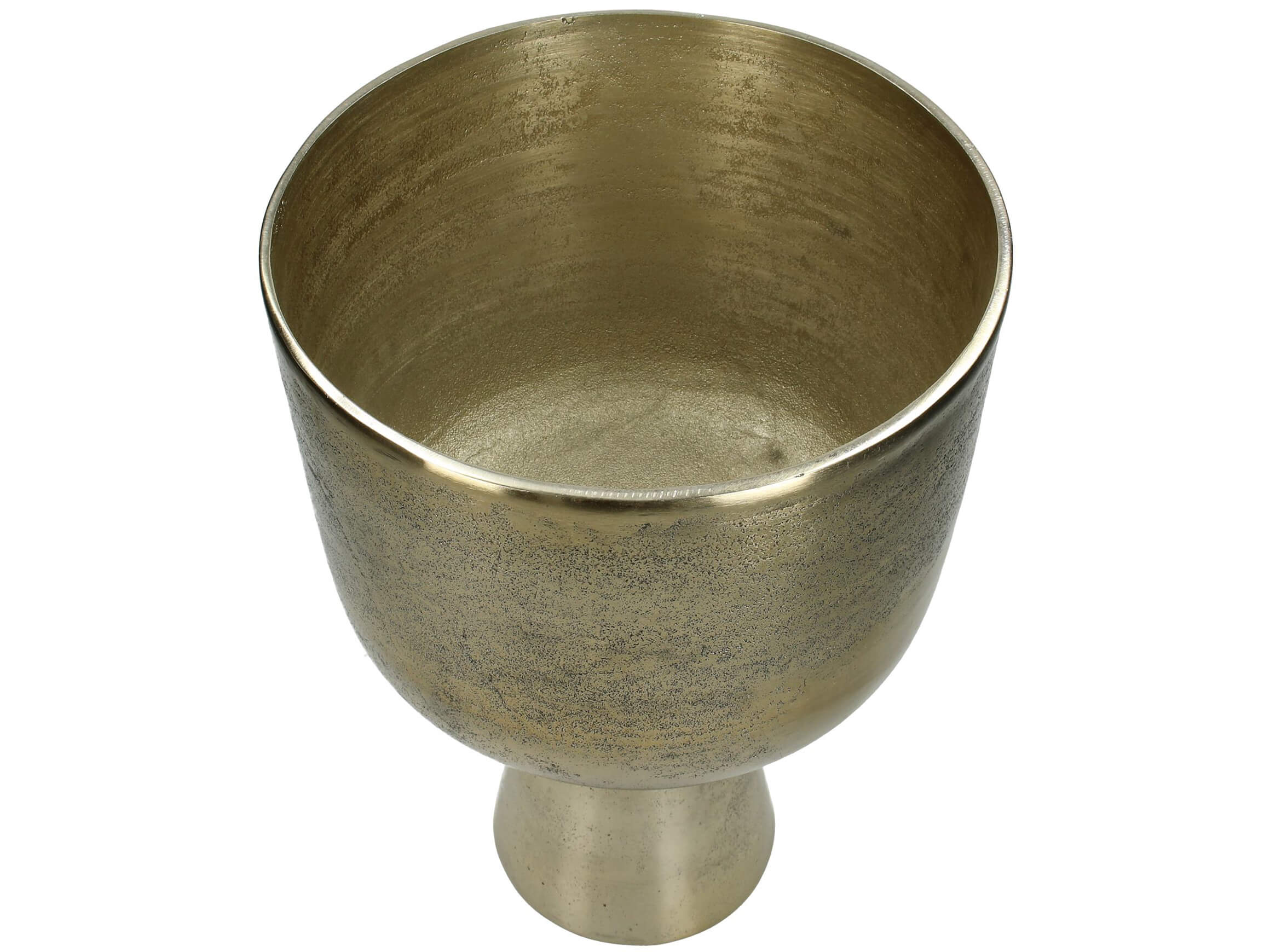 Gefäss Aluminium Mattgold H: 34 cm Kersten