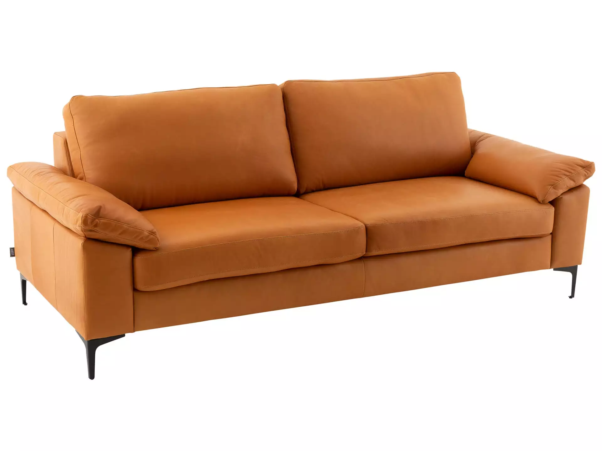 Sofa Timeless B: 224 cm Candy/ Farbe: Cognac / Masse (BxT) :224x97 cm