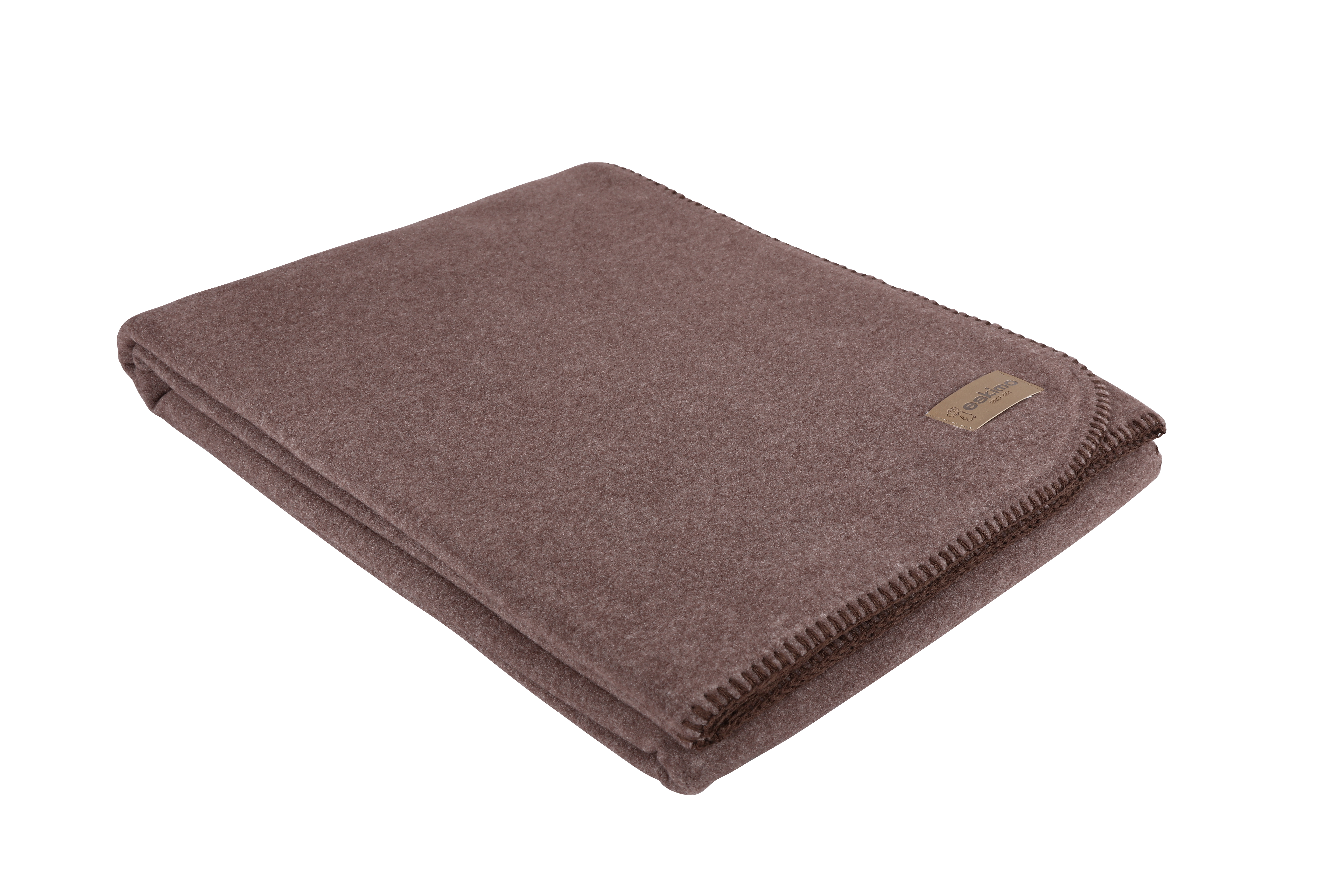 Plaid Edelvelours Dunkelbraun 150x200 cm Eskitex AG