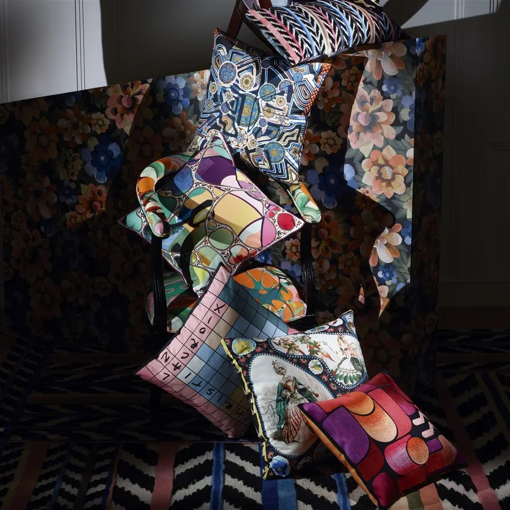 Kissen Le Jardin Feerique - Multicolore Designers Guild / Farbe: Mehrfarbig von Christian Lacroix