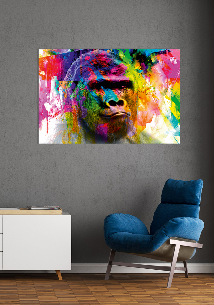 Alubild Pop Art Gorilla image LAND