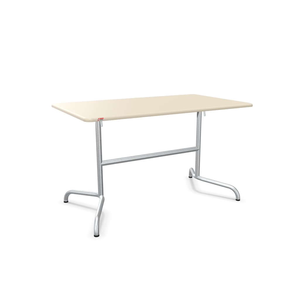 Tisch Davos Feuerverzinkt von Schaffner / Farbe: Pastellsand / Grösse: 120 x 70 cm