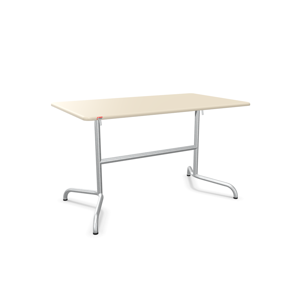 Tisch Davos Feuerverzinkt von Schaffner / Farbe: Pastellsand / Grösse: 120 x 70 cm